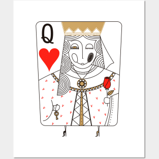 Queen heart Posters and Art